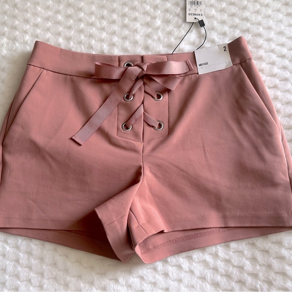 Express Women's Lace-Up Shorts, NWT